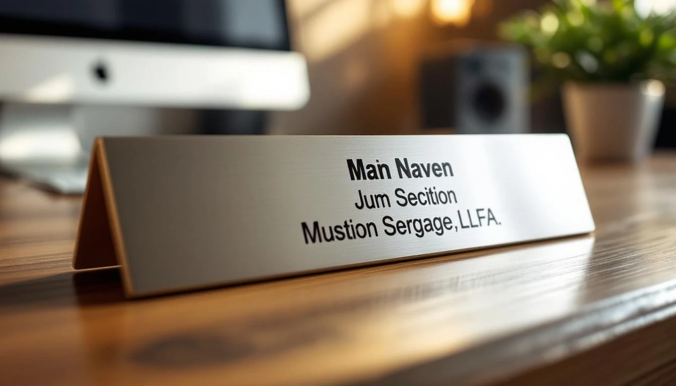 L'importance de la plaque professionnelle pour votre image d'entreprise